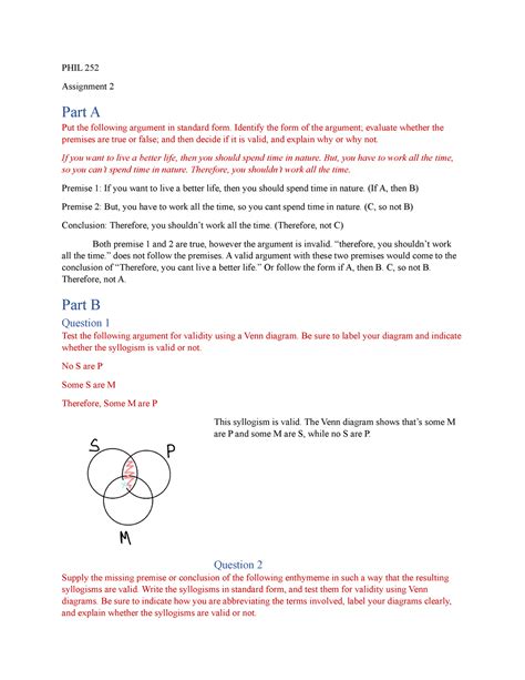 phil 252 assignment 2|AU PHIL 252 Critical Thinking Assignment 2 complete material.